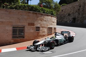 Monaco GP: Rosberg blitzes messy final practice